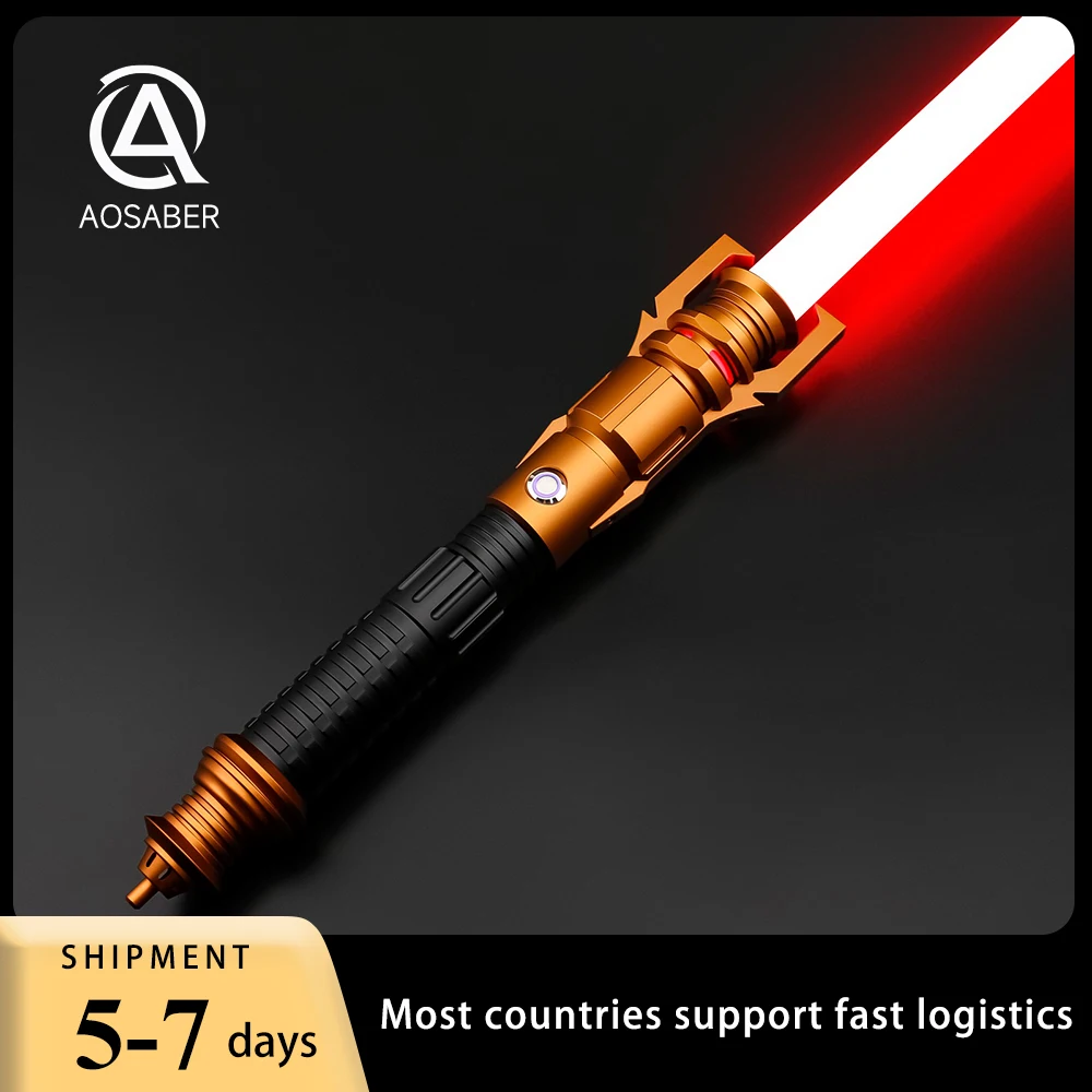 

AOSABER Taron Lightsaber Force Blaster Laser Swords Neopixel 12Colors Changing Jedi Light Saber Cosplay Toys Gift
