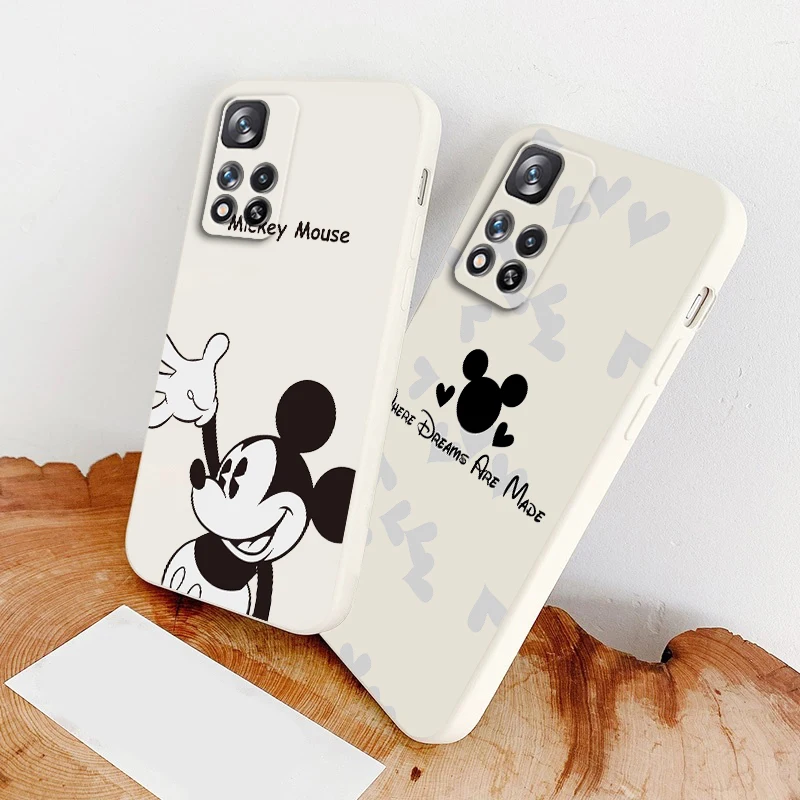 

Liquid Rope Soft Cover Disney Mickry Art Cool Phone Case For Xiaomi Redmi Note 11 11S 11T 10S 10 9S 9T 9 8T 8 Pro Plus 5G