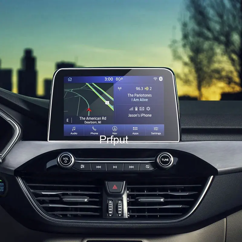 Автомобильная GPS-навигационная пленка для Ford Escape 2020 2021, ЖК-экран, защитная пленка из закаленного стекла, пленка против царапин, аксессуары