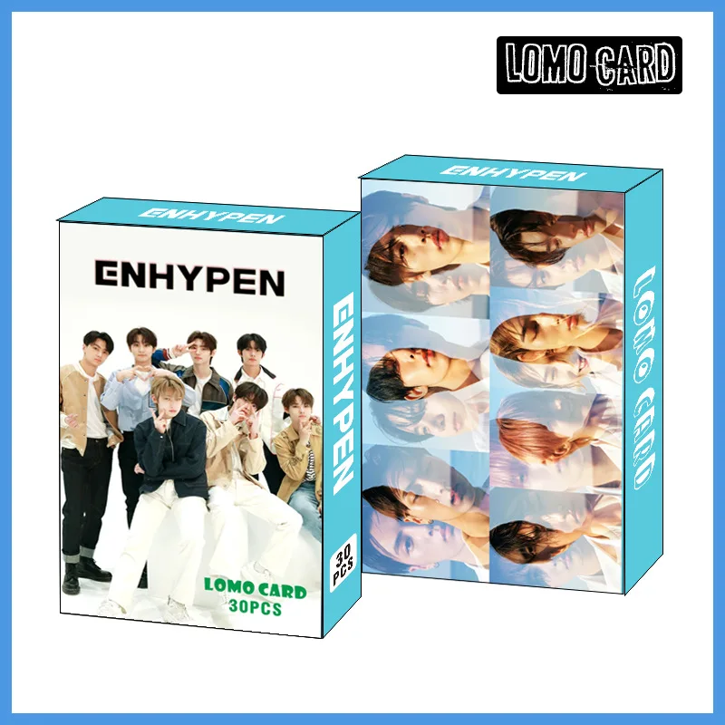 

30pcs/set Kpop ENHYPEN Lomo Cards for fans collection HD High quality Photo Album Cards Postcard Korean Fashion Gift