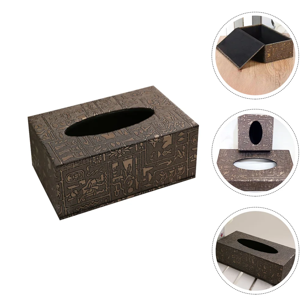 

Tissue Box Holder Napkin Dispenser Cover Paper Organizer Vintage Tissues Rustic Car Facial Retro Storage Container Desktop