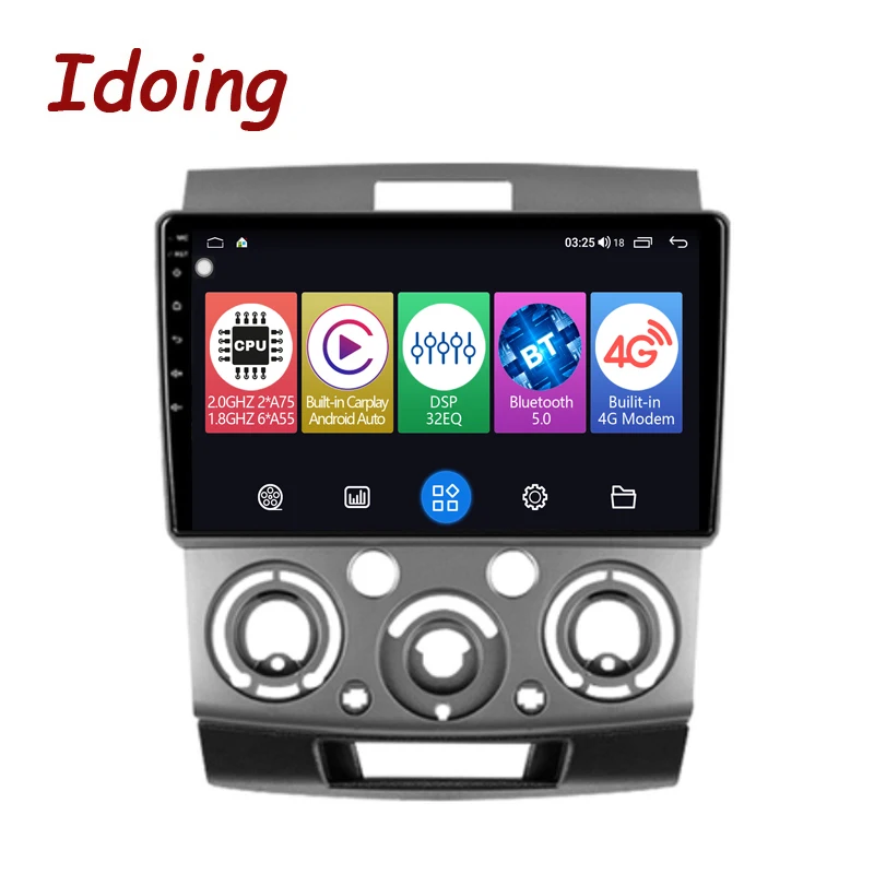 

Idoing 9 "Автомобиль Android Авто Carplay радио GPS для Ford Ranger 2 Everest 2 для Mazda BT-50 J97M 2006-2011 головное устройство Plug And Play