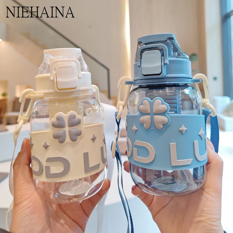 

Питьевая бутылка, переносная чашка для воды, пластиковая чашка с чаем и цветами, чайная бутылка для воды для детей