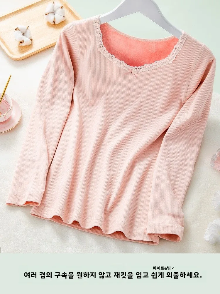 Nanjiren термобелье женское на флисовой подкладке утолщенное облегающее длинное