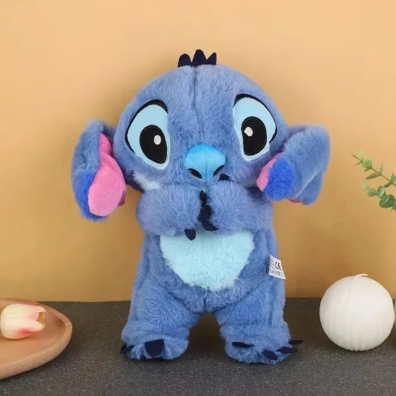 Kawaii Stitch плюшевая кукла детский спальный компаньон звук успокаивающий