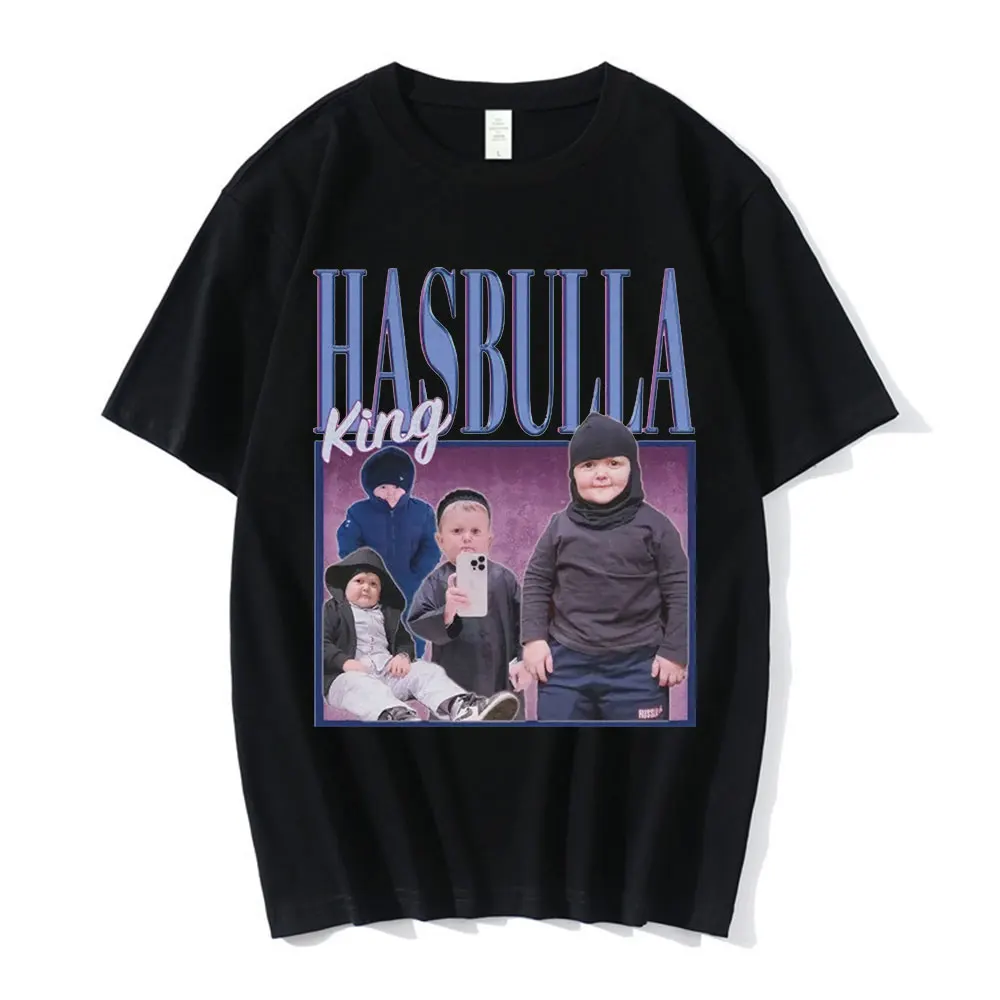 

Hasbulla Fighting Meme T Shirt Neutral Wind Khabib Blogger Round Neck High Quality Crew Neck Pure Cotton Oversized Tees Tops Man