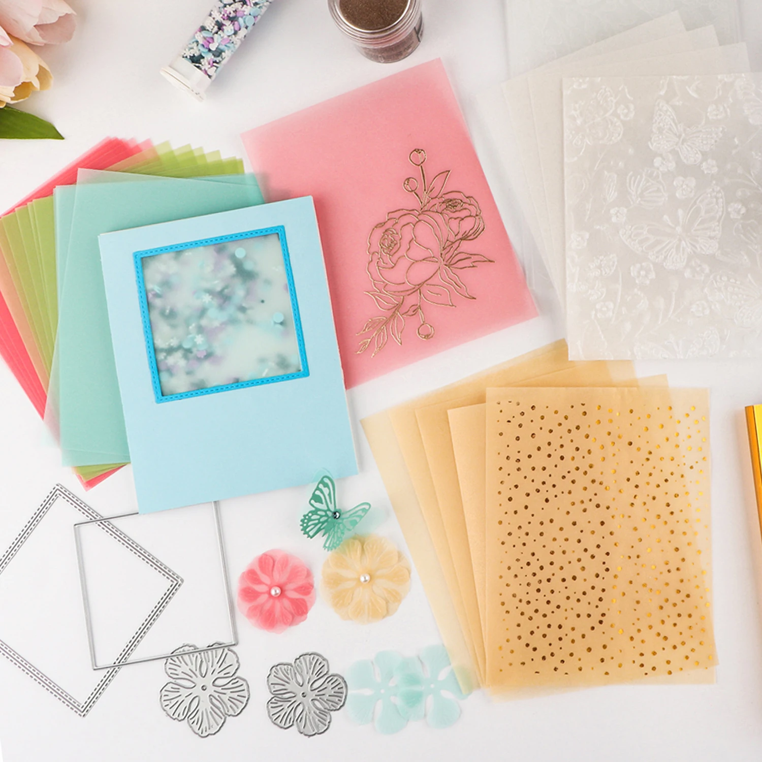 Красочные матовые гладкие пергаментные бумажные листы для изготовления карт