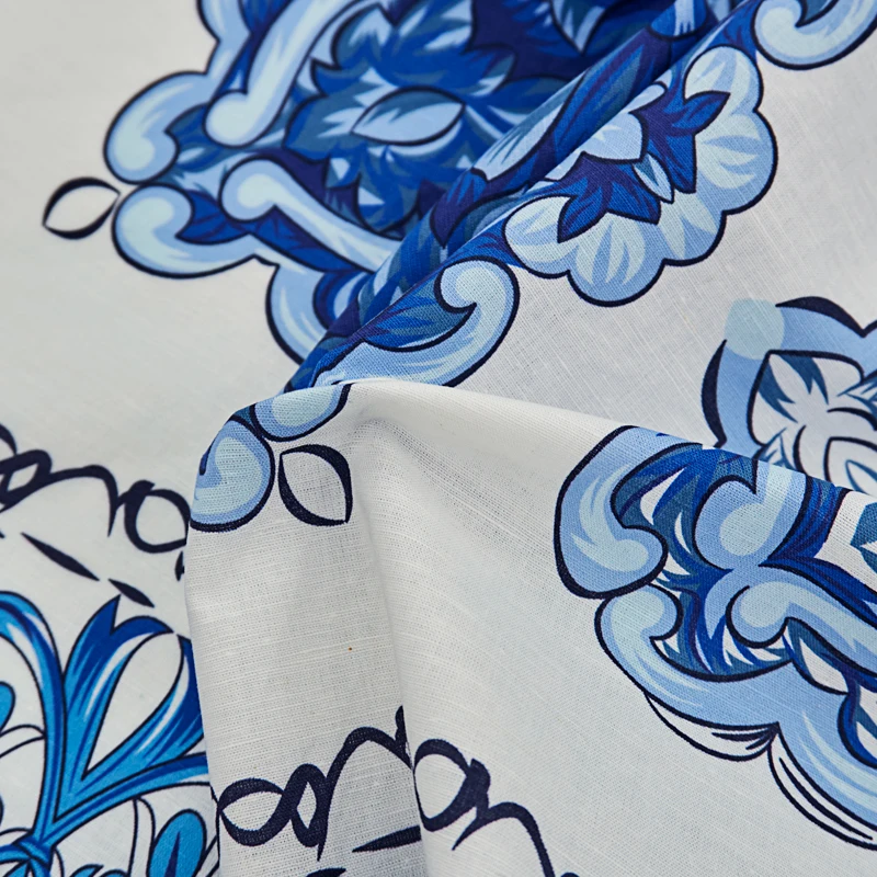 84*145CM/Piece Digital Cotton Linen Fabric For Dress Tissu Coton Au Mètre Telas Por Metro Sewing 원단 Tecido Ткань Cloth - купить по