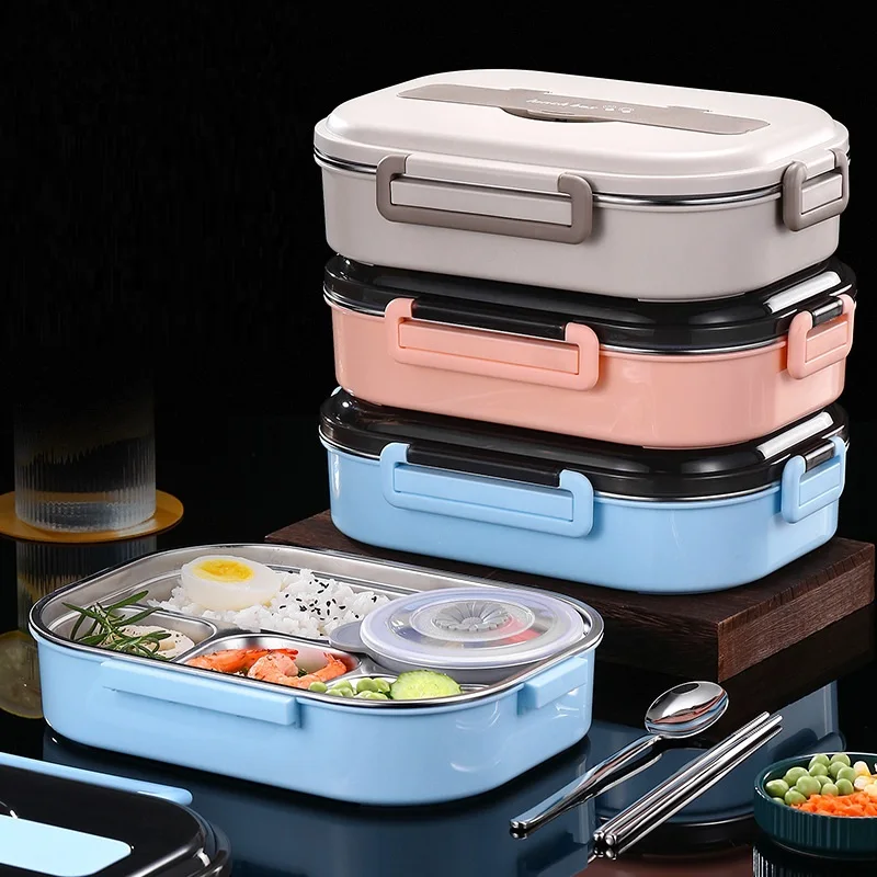 

EWAYS 316 Stainless Steel Thermos Thermal Lunch Box Kid Adult Bento Boxs Leakproof Japanese Style Food Container Portable