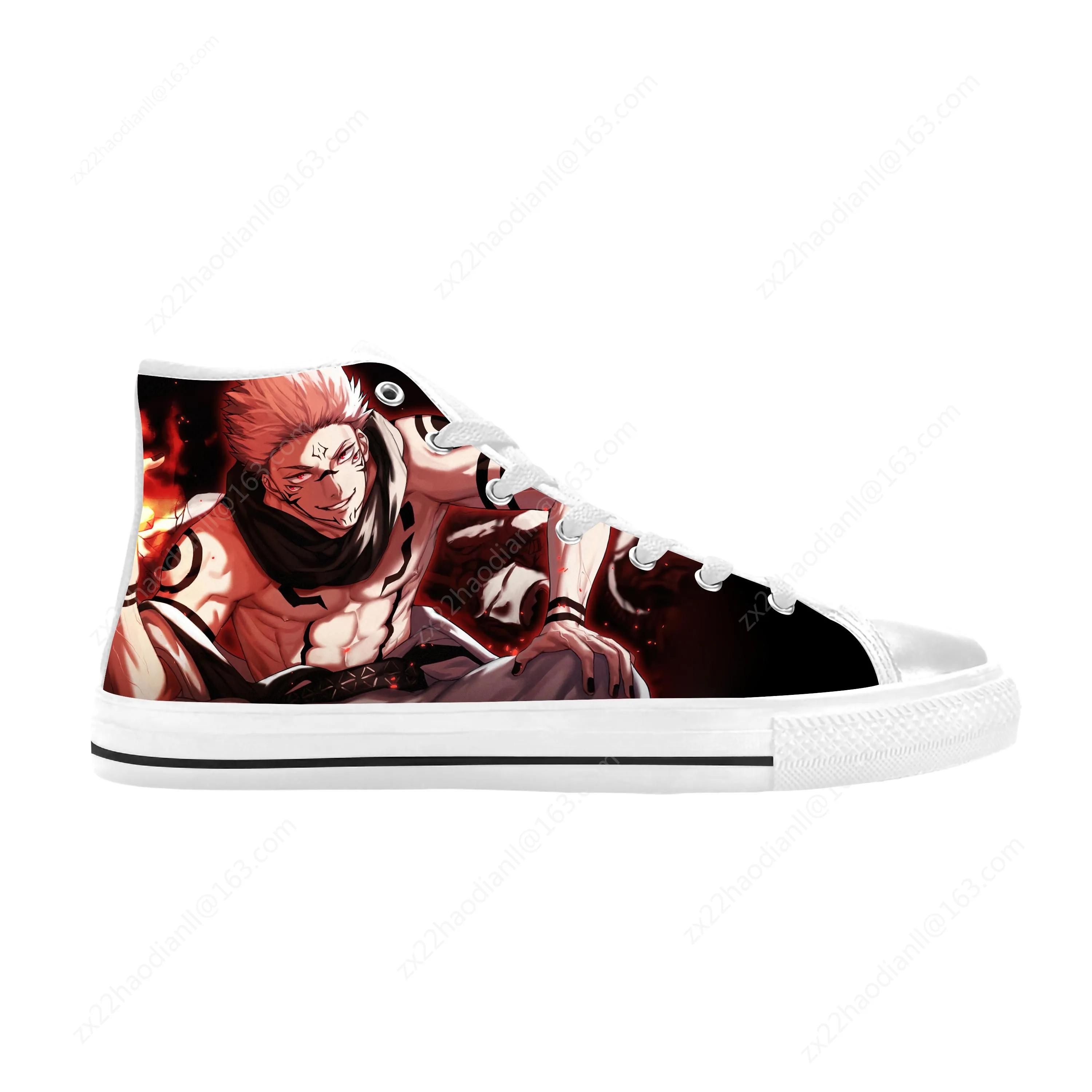 Кроссовки мужские/женские из ткани с высоким верхом и 3D-принтом