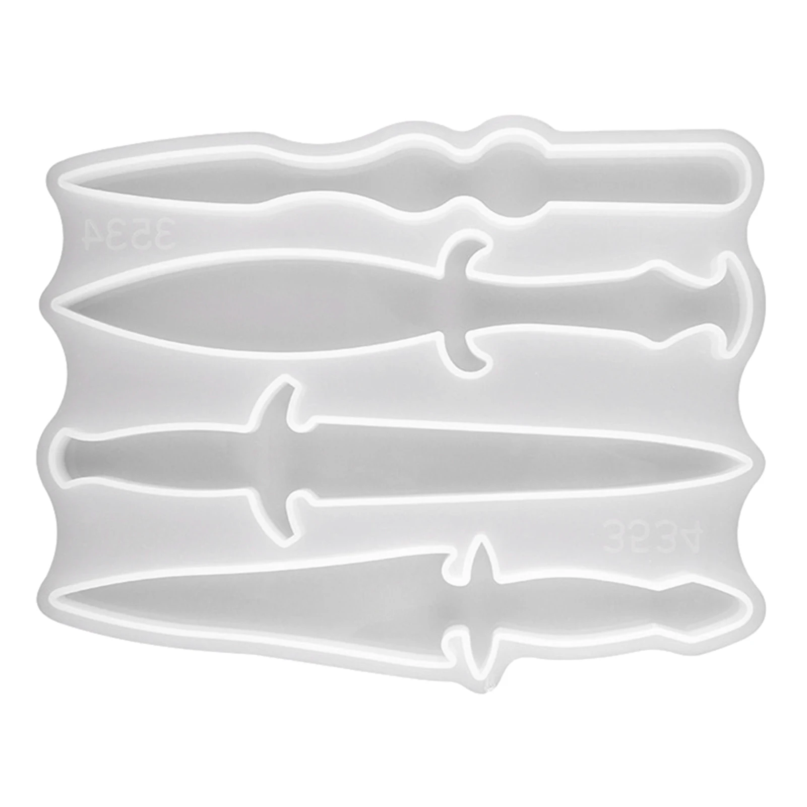 

Силиконовые формы «сделай сам» для брелоков, для колец из эпоксидной смолы, литые мечи для творчества, кулон с 4 различными формами для брело...