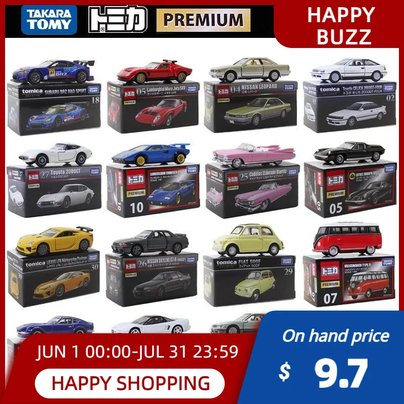

Модель автомобиля Takara Tomy Tomica Premium R из сплава, спортивные транспортные средства, Реплика коллекции, различные стили, Детские Подарочные игрушки для мальчиков
