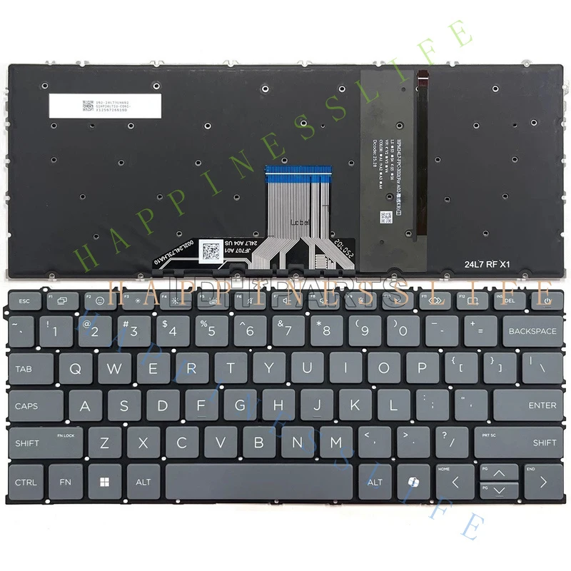 Фото Новая американская клавиатура с подсветкой для ноутбука HP Omnibook 5 Flip 14 дюймов 2-в-1 14-fp №2