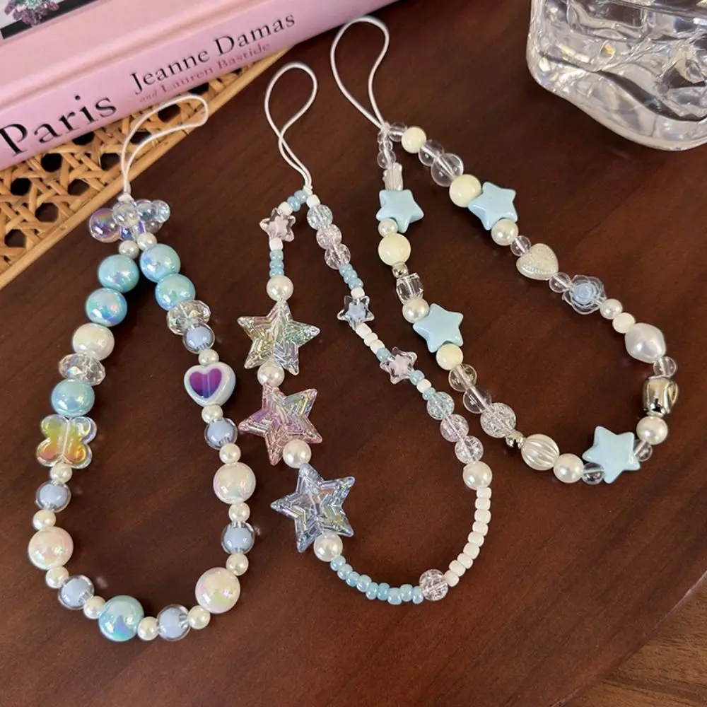 Подвеска из бисера Y2K подвески для мобильного телефона анти-потерянное сердце