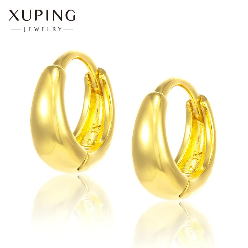 

Trendy Simple Silver Color Hoop Earrings For Women Girl Circle Round Minimalist Earrings