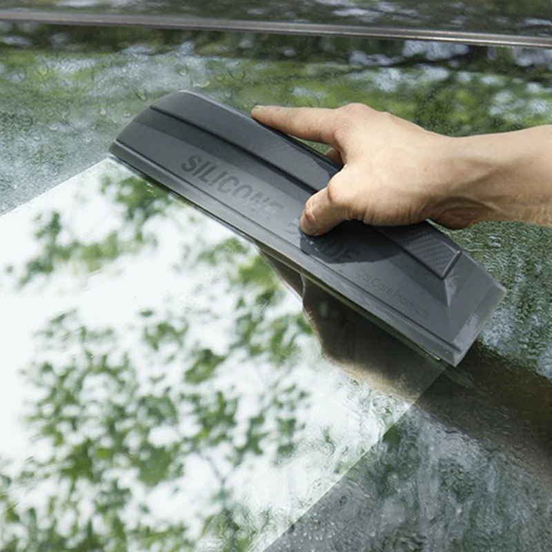 

Car Window Glass Silicone Scraper Car Blade Clean Film Scraper Squeegee Window Glass Car Water Wiper Tool Auto Accessories