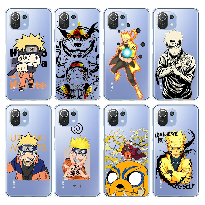 

Naruto Actor Nine Tails For Xiaomi Mi Note 11 11i 11T 10i 10T 10 9 9T SE Lite Pro Ultra Transparent Silicone Phone Case