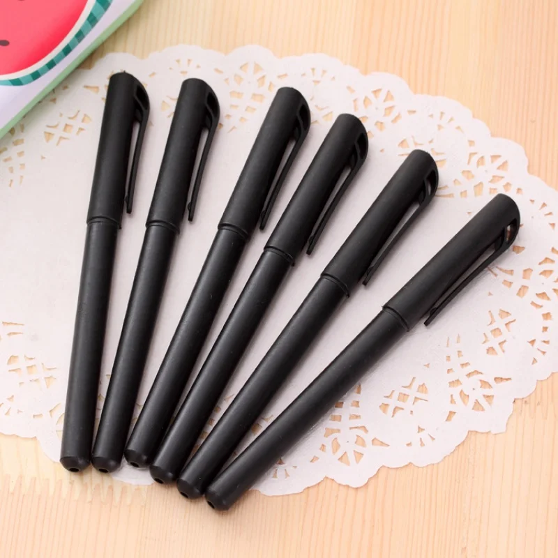 

Stall Gel Pen Shell Empty Rod Ordinary Black Pen Rod Three-Piece Frosted Pen Rod Disappear Special Signature Pen
