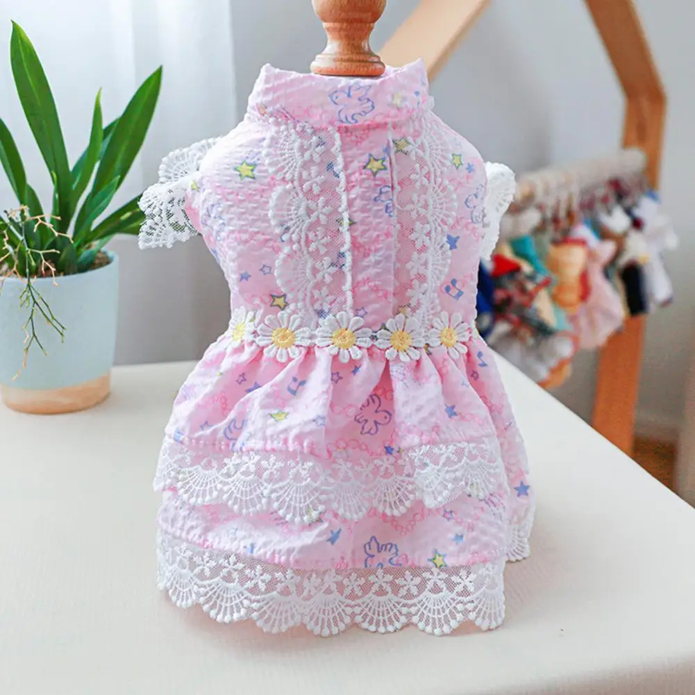 

Dog Skirt Cupcake Skirt Dog Dress Protect Skin Breathable Stylish Pet Vest Puppy Sleeveless Clothes