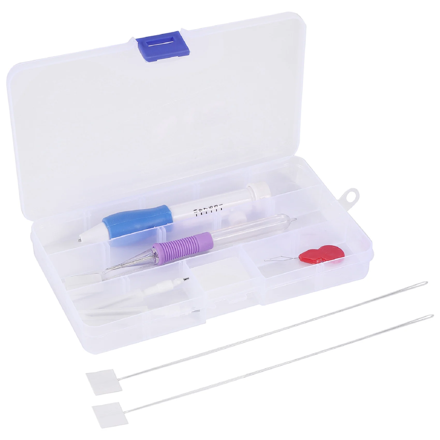 

Embroidery Stitching Punch Needle Set Embroidery Pen with Plastic Box for Embroidery Threaders DIY Sewing, 3