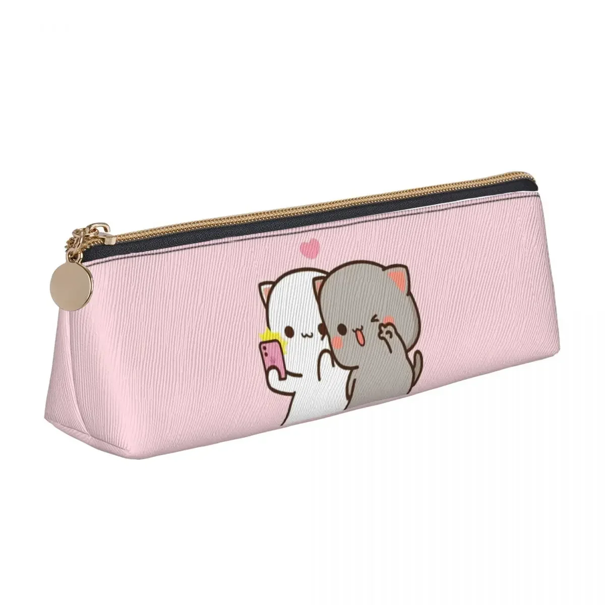 Персиковый карандаш с котом Mochi ручная работа манга кавайные девушки и мальчики