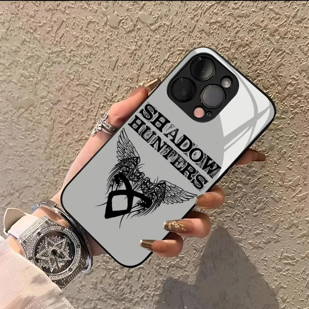 Фото Чехол для телефона S-Shadowhunters TV Show для iPhone 17 16 15 14 13 12 Pro Max Xr Air Plus, черный, серебристый, жесткий чехол-накладка №1