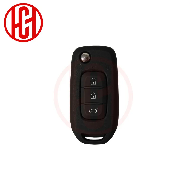 

Оригинальный автомобильный ключ, 3 кнопки, 433,92 МГц, откидной дистанционный ключ для Renault Megane 4 Captur Kadjar, символ с чипом HiTag AES 4A CWTWB1G767