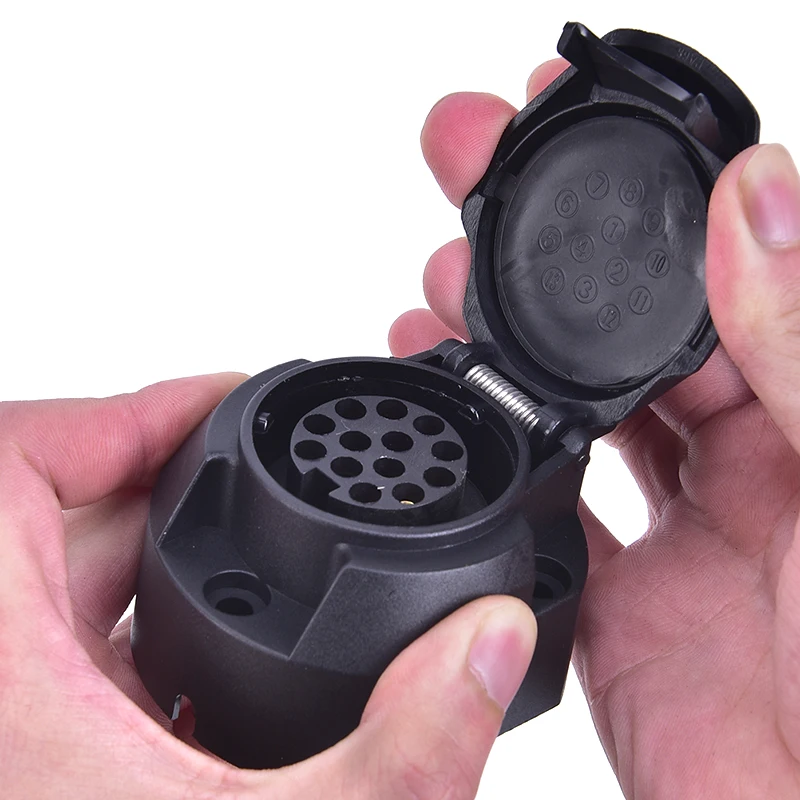 

12 В пластмассовая розетка для прицепа аксессуары для лодки прицепа-7-контактный ходовой сердечник караван адаптер Аксессуары для автофургона