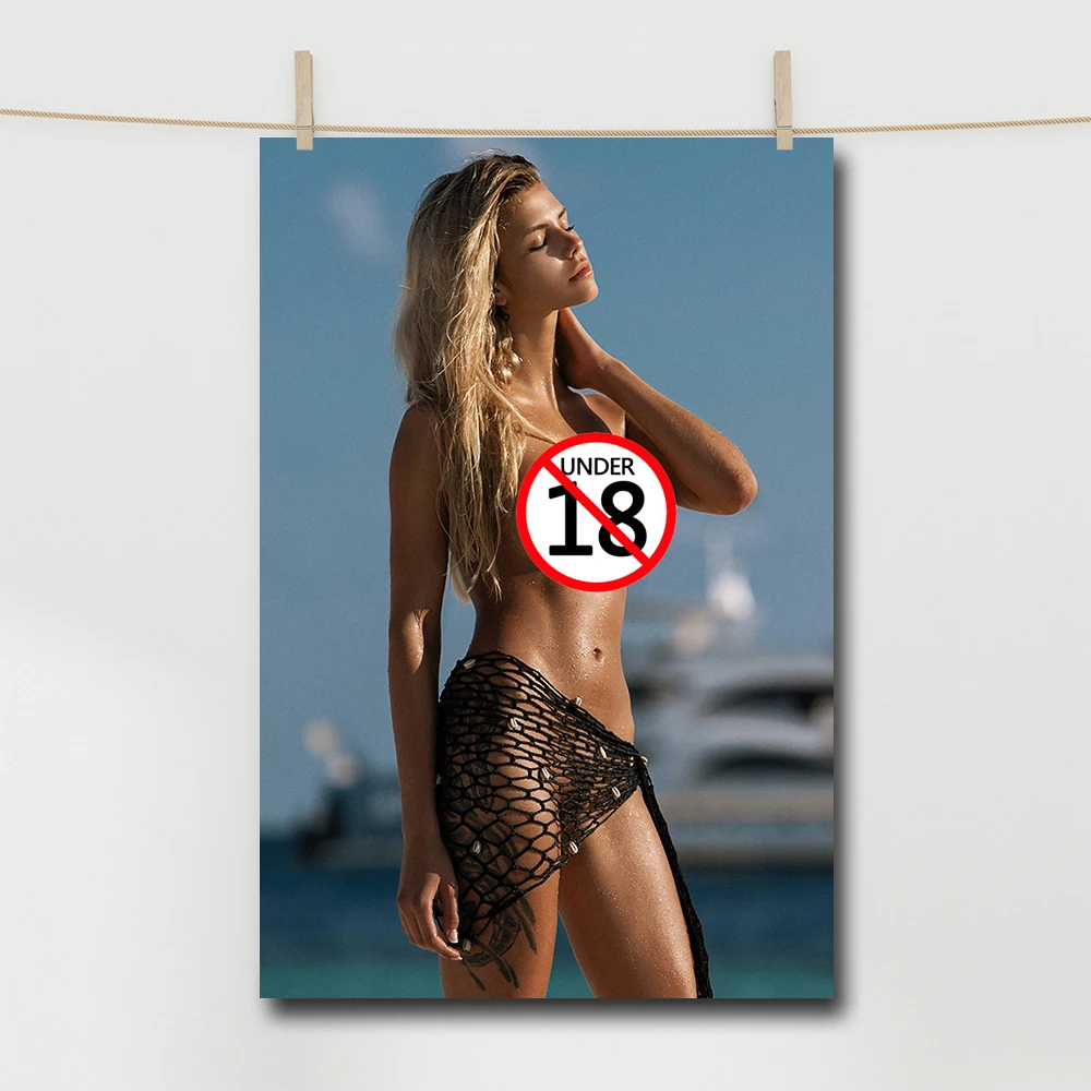 

Blonde Beauty Girl Painting Wall Art Canvas Posters And Prints For Living Room Bedroom Home Decor