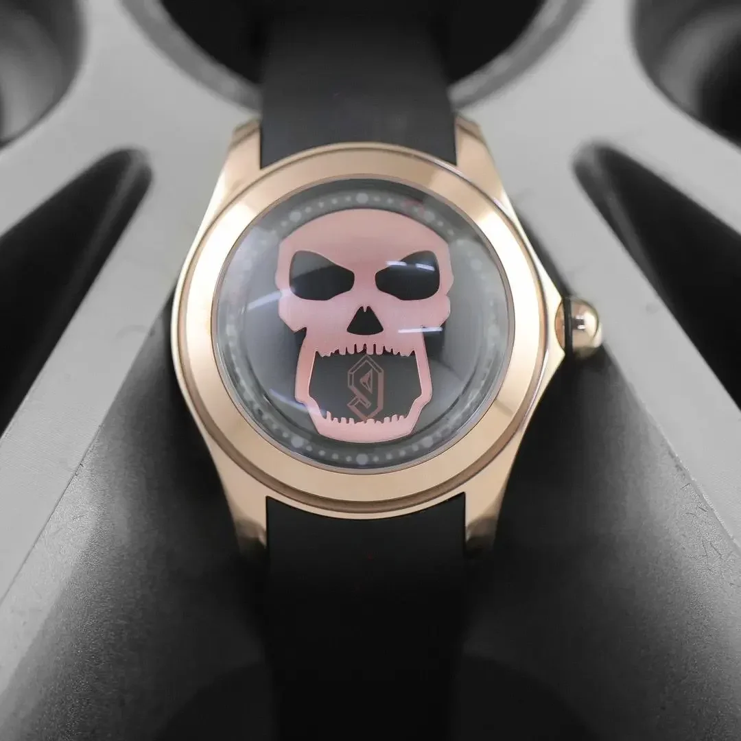 Фото Skull Bubble Watch Fully Automatic Men's Mechanical Watch Luminous Waterproof Design Large Dial №4