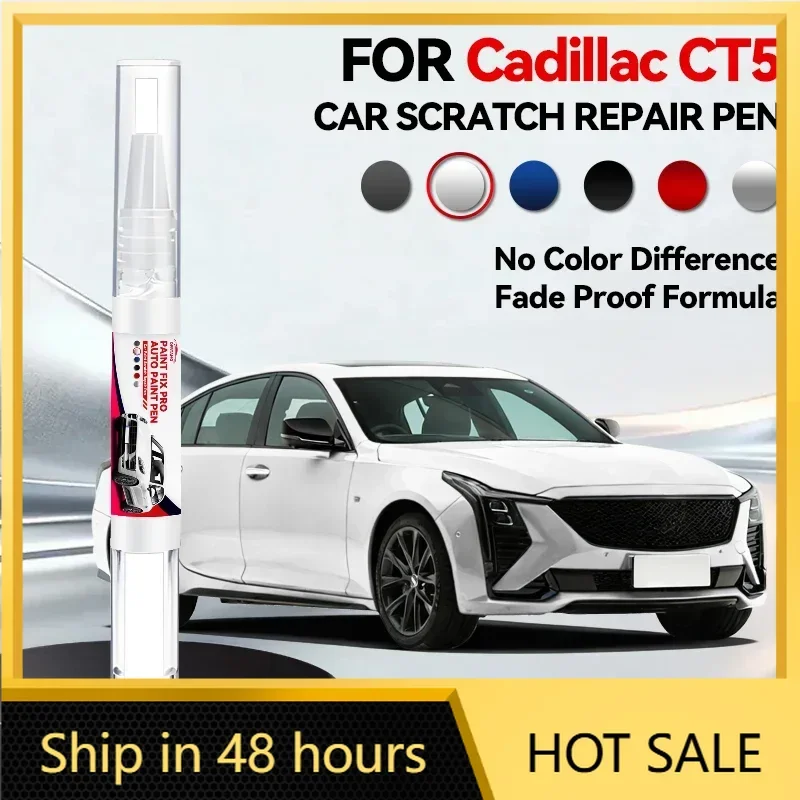 Фото Ручка-корректор для ремонта лакокрасочного покрытия автомобиля Cadillac CT5, средство для удаления царапин, аксессуары для авто, цвета: белый, красный, GEJ, голубой, GGX, черный, C №1
