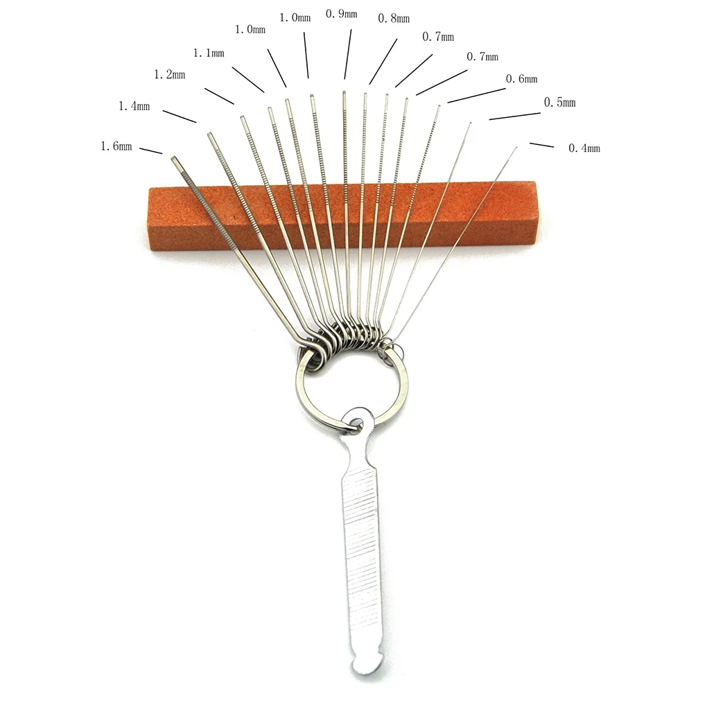 

13 в 1 электрическая акустическая гитара укулеле мост Гайка Седло Слоты шлифовальные напильники Luthier инструмент