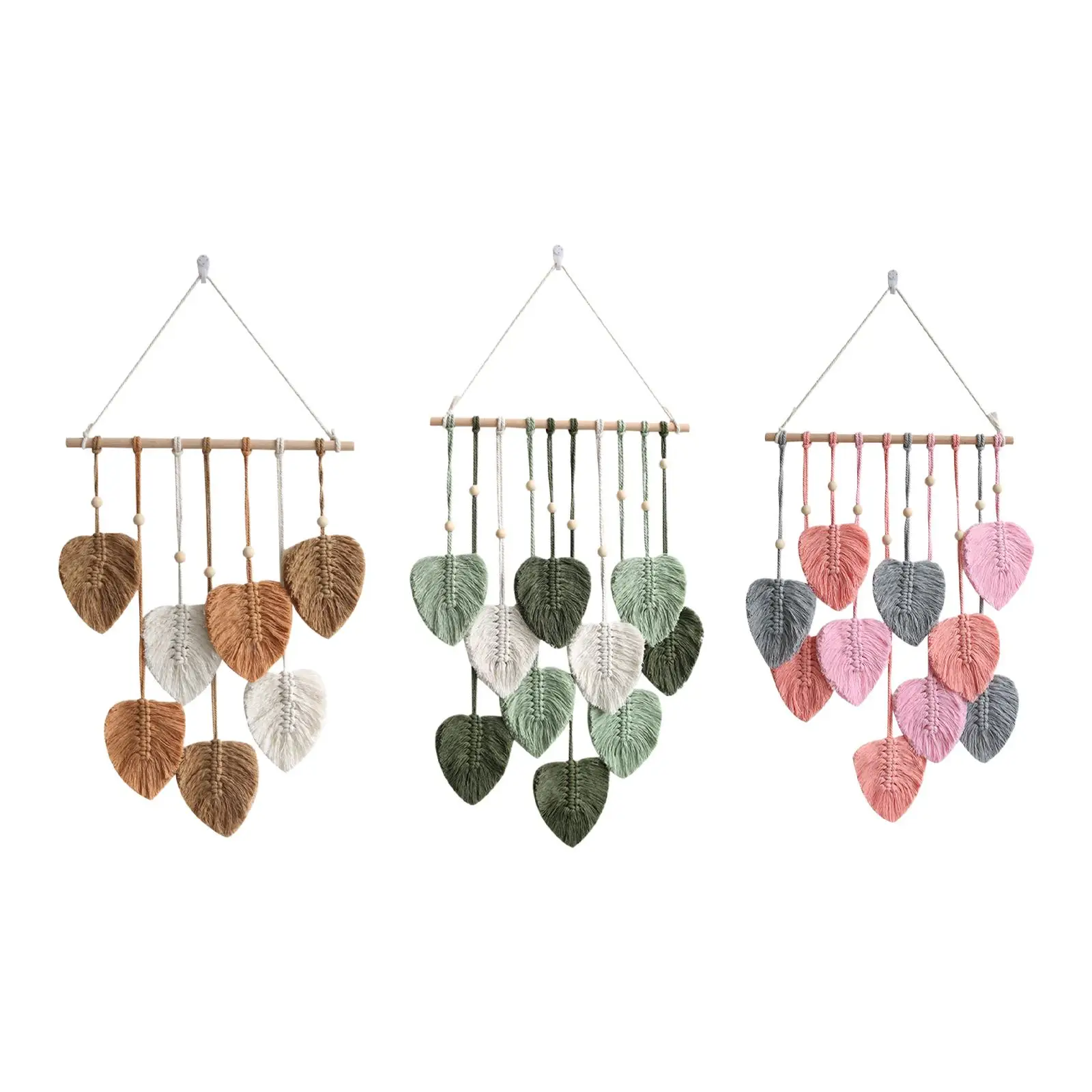 

Macrame Wall Hanging Woven Tapestry Bohemian Home Decoration Background Wall Decor for Living Room Apartment Dorm Bedroom