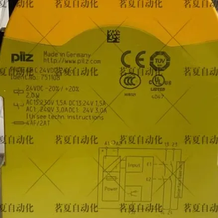 Оригинальное реле безопасности Pilz PNOZ S8 C 24 В постоянного тока 2n/o 751108 наличии