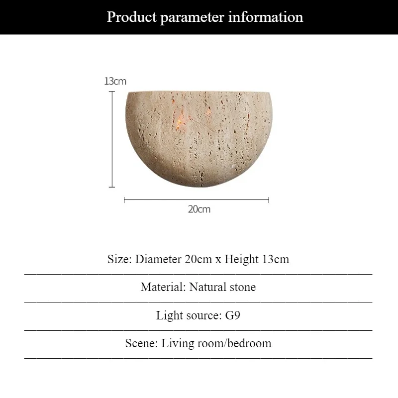 

SANDYHA Настенный светильник из желтого камня