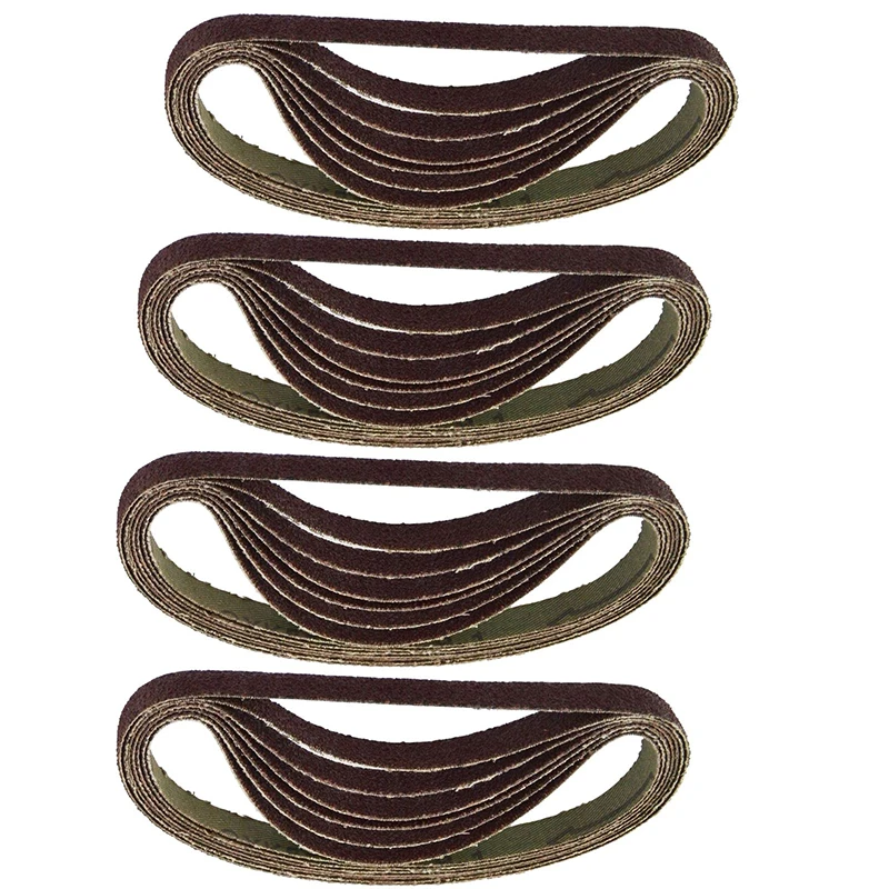 

Set Sanding Belt Kit 13.0*0.4\\\" Polishing Finger 60-800 Grit Grinding Tool