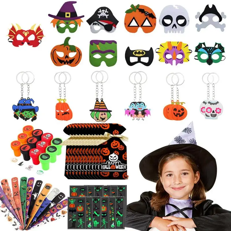 

Halloween Party Favors Assortment Bulk Goodie Bag Fillers Goodie Bag Fillers Trick-or-Treat Supplies Glow In The Dark Stickers