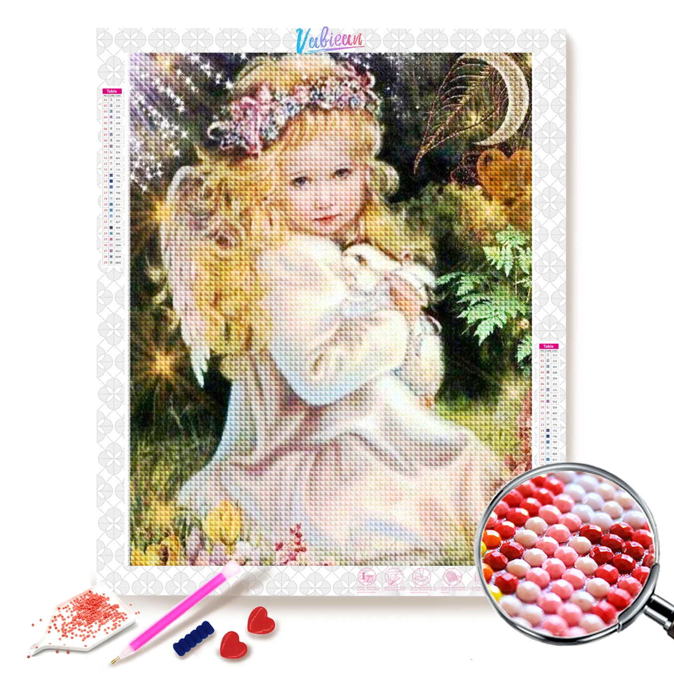 

5D DIY Angel Diamond Painting Cross Stitch Diamond Embroidery Picture of Rhinestones Home Decor