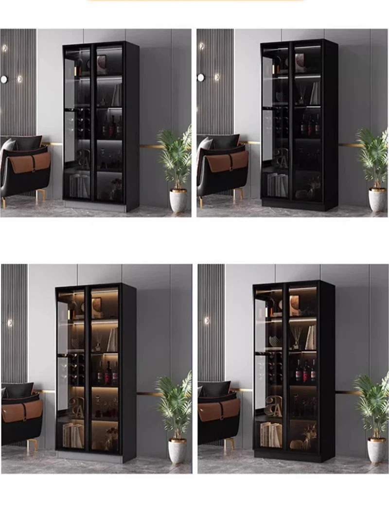 Витрина Винный шкаф Стеклянная дверь Настенная полка Барный Соберите модель