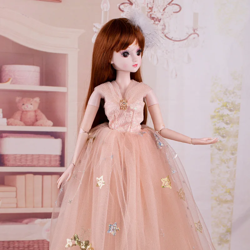 60 см навесная кукла 13 BJD 60 см Bjd Женские свадебные куклы Одевание принцессы Кукла Большие игрушки Набор принцессы Дети Игрушки для девочек Подарок (art.: 3920cc98303cb) - 3920cc98303cb