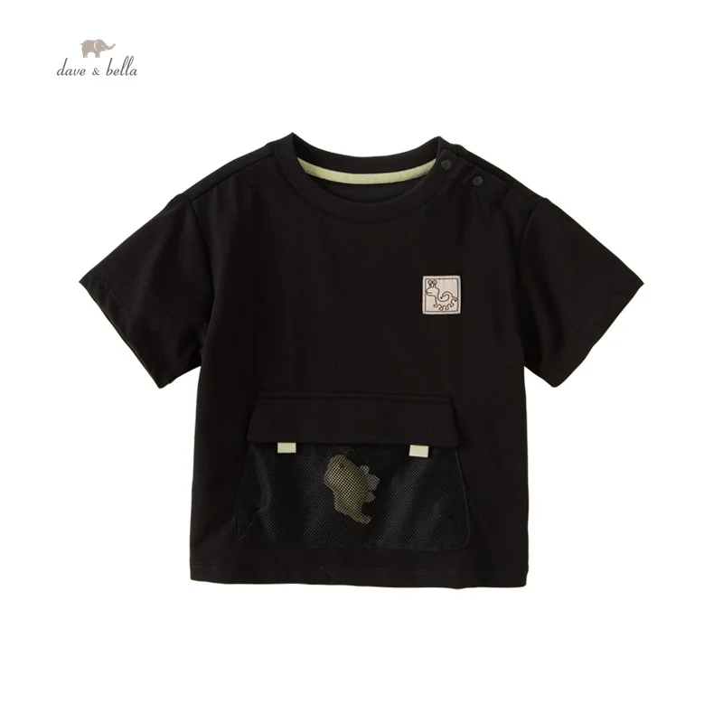 

Dave Bella 2023 Summer New Boys Baby T-Shirt Children Top Cotton Ventilate Casual Fashion Outdoor Sport Party DB2235021