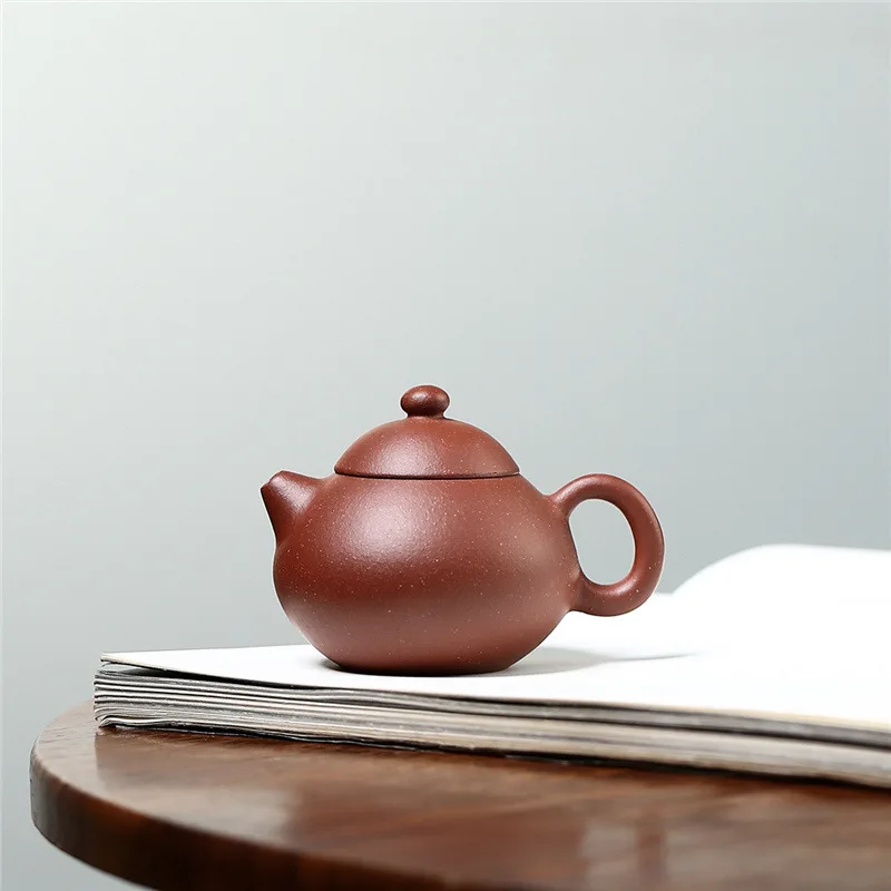 

Глиняный Чайник Yixing ручной работы, глиняный чайный горшок с нисходящим склоном, шашдокс 80 мл, одинарный чайный набор малой емкости Chaoshan, чайный горшок