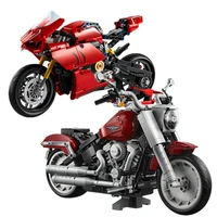 fit 42107 10269 technical fat car motorcycle vehicle car panigale v4 r boys toys ducatiied building blocks bricks diy kid gift