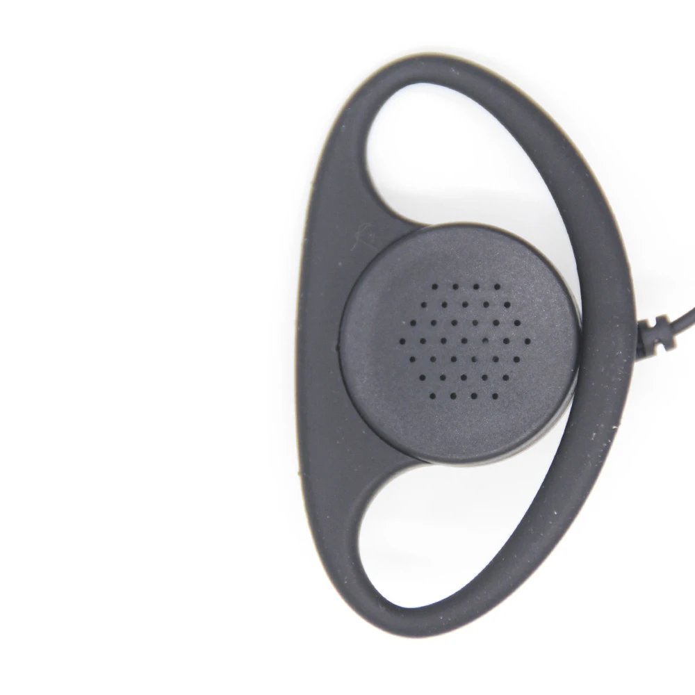 Gtwoilt D Shape Earphone for Kenwood Soft Rubber Earpiece Headset for Motorola Radio With one pin & 3.5mm Mono Plug