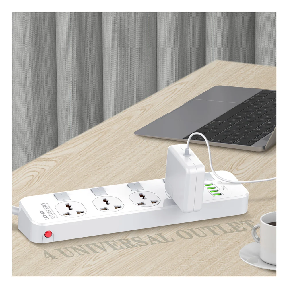 

Fast Charging Power Strip with 4independent switch multi-function USB Universal Socket Wireless UK EU Plug Electrical Socket