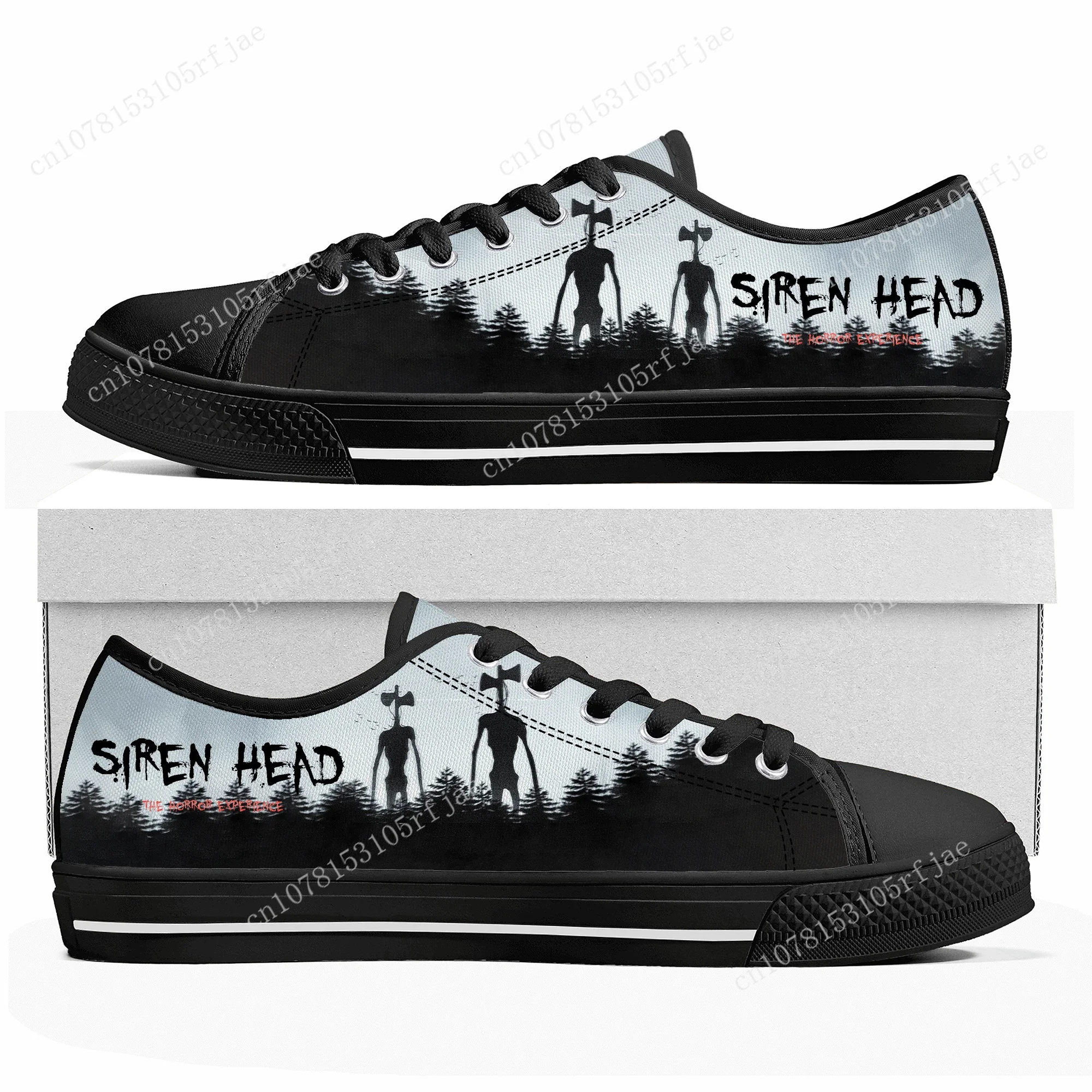 Низкие кроссовки Siren Head на заказ модная повседневная холщовая обувь для