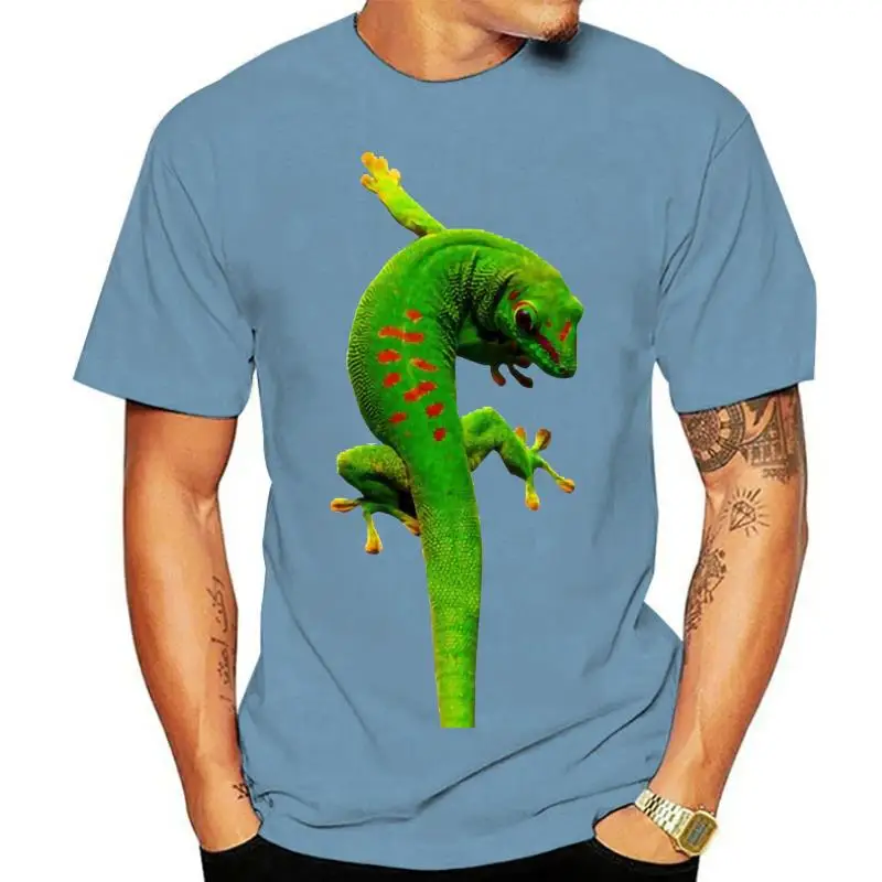 

Южно-африканские зеленые дизайнерские футболки с изображением геккона 2022, модная летняя футболка, Мужская футболка с 3D принтом рептилии, животных, распродажа