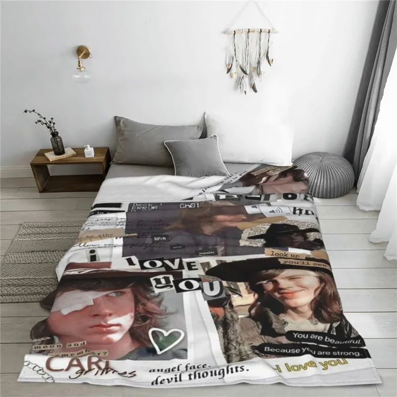 

The Walking Dead Drama Blankets Flannel Spring Autumn Zombie Portable Ultra-Soft Throw Blanket for Sofa Car Bedding Throws