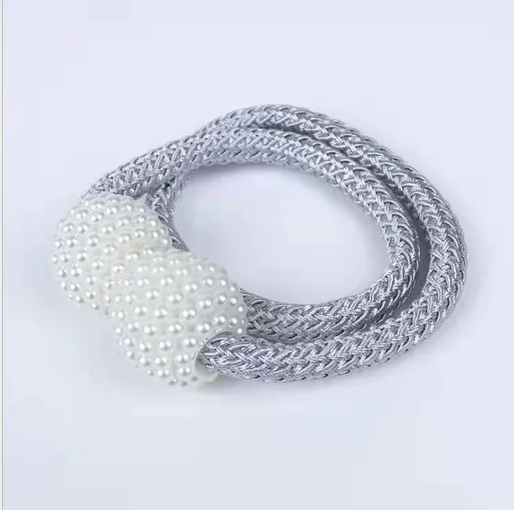 1 шт. жемчужная Пряжка для занавесок зажим штор рамка кружевная подвесная шаровая