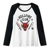 hellfire club t shirts funny cartoon season 4 t shirt long sleeve women tshirt eleven female graphic t shirt funny clothing